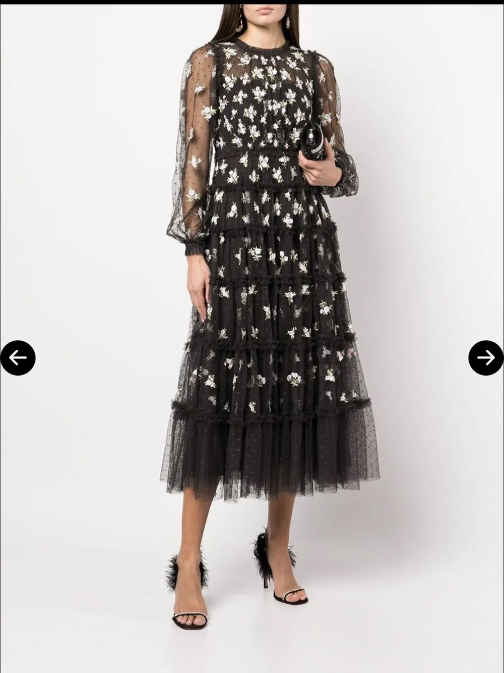 Needle & Thread Serefina Ditsy Gown 10 $750